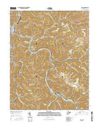 Logan West Virginia Current topographic map, 1:24000 scale, 7.5 X 7.5 Minute, Year 2016
