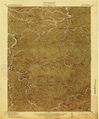 Logan West Virginia Historical topographic map, 1:62500 scale, 15 X 15 Minute, Year 1913