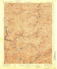 Logan West Virginia Historical topographic map, 1:62500 scale, 15 X 15 Minute, Year 1928