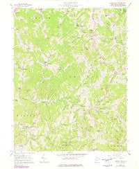 Looneyville West Virginia Historical topographic map, 1:24000 scale, 7.5 X 7.5 Minute, Year 1957