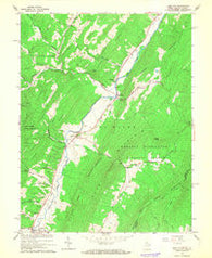 Lost City West Virginia Historical topographic map, 1:24000 scale, 7.5 X 7.5 Minute, Year 1966