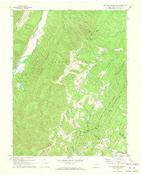 Lost River State Park West Virginia Historical topographic map, 1:24000 scale, 7.5 X 7.5 Minute, Year 1967