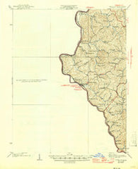 Louisa Kentucky Historical topographic map, 1:62500 scale, 15 X 15 Minute, Year 1939