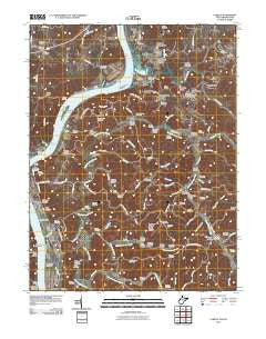 Lubeck West Virginia Historical topographic map, 1:24000 scale, 7.5 X 7.5 Minute, Year 2010
