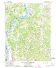 Lubeck West Virginia Historical topographic map, 1:24000 scale, 7.5 X 7.5 Minute, Year 1961