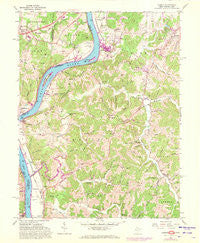 Lubeck West Virginia Historical topographic map, 1:24000 scale, 7.5 X 7.5 Minute, Year 1961