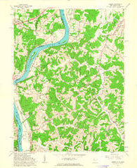 Lubeck West Virginia Historical topographic map, 1:24000 scale, 7.5 X 7.5 Minute, Year 1961