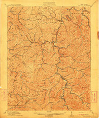 Madison West Virginia Historical topographic map, 1:62500 scale, 15 X 15 Minute, Year 1911