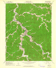 Madison West Virginia Historical topographic map, 1:24000 scale, 7.5 X 7.5 Minute, Year 1962