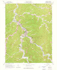 Madison West Virginia Historical topographic map, 1:24000 scale, 7.5 X 7.5 Minute, Year 1962