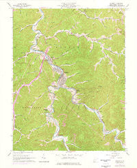 Madison West Virginia Historical topographic map, 1:24000 scale, 7.5 X 7.5 Minute, Year 1962