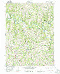 Majorsville West Virginia Historical topographic map, 1:24000 scale, 7.5 X 7.5 Minute, Year 1959