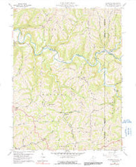 Majorsville West Virginia Historical topographic map, 1:24000 scale, 7.5 X 7.5 Minute, Year 1959