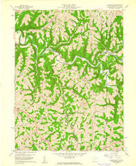 Majorsville West Virginia Historical topographic map, 1:24000 scale, 7.5 X 7.5 Minute, Year 1959