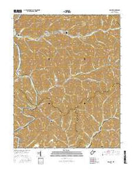 Mallory West Virginia Current topographic map, 1:24000 scale, 7.5 X 7.5 Minute, Year 2016
