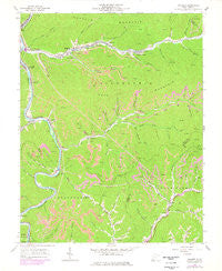 Mallory West Virginia Historical topographic map, 1:24000 scale, 7.5 X 7.5 Minute, Year 1963