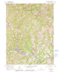 Mannington West Virginia Historical topographic map, 1:24000 scale, 7.5 X 7.5 Minute, Year 1960