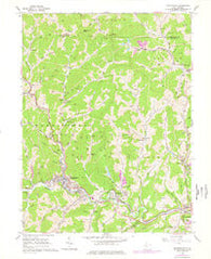 Mannington West Virginia Historical topographic map, 1:24000 scale, 7.5 X 7.5 Minute, Year 1960