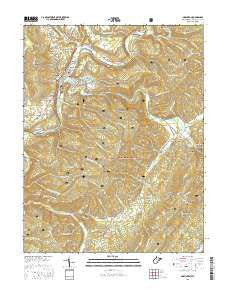 Marlinton West Virginia Current topographic map, 1:24000 scale, 7.5 X 7.5 Minute, Year 2016