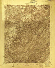 Marlinton West Virginia Historical topographic map, 1:48000 scale, 15 X 15 Minute, Year 1923