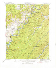 Marlinton West Virginia Historical topographic map, 1:62500 scale, 15 X 15 Minute, Year 1923