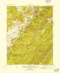 Marlinton West Virginia Historical topographic map, 1:62500 scale, 15 X 15 Minute, Year 1923