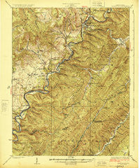 Marlinton West Virginia Historical topographic map, 1:62500 scale, 15 X 15 Minute, Year 1925