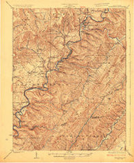Marlinton West Virginia Historical topographic map, 1:62500 scale, 15 X 15 Minute, Year 1925