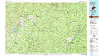 Marlinton West Virginia Historical topographic map, 1:100000 scale, 30 X 60 Minute, Year 1979