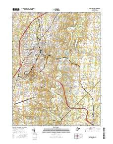 Martinsburg West Virginia Current topographic map, 1:24000 scale, 7.5 X 7.5 Minute, Year 2016