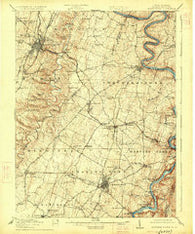 Martinsburg West Virginia Historical topographic map, 1:62500 scale, 15 X 15 Minute, Year 1916