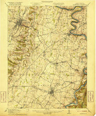 Martinsburg West Virginia Historical topographic map, 1:62500 scale, 15 X 15 Minute, Year 1916