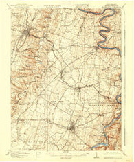Martinsburg West Virginia Historical topographic map, 1:62500 scale, 15 X 15 Minute, Year 1916