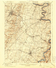 Martinsburg West Virginia Historical topographic map, 1:62500 scale, 15 X 15 Minute, Year 1916