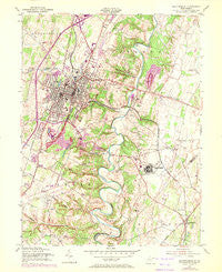 Martinsburg West Virginia Historical topographic map, 1:24000 scale, 7.5 X 7.5 Minute, Year 1955
