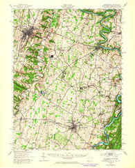 Martinsburg West Virginia Historical topographic map, 1:62500 scale, 15 X 15 Minute, Year 1944