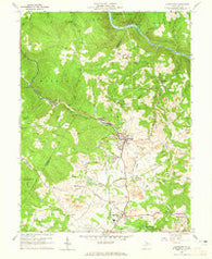Masontown West Virginia Historical topographic map, 1:24000 scale, 7.5 X 7.5 Minute, Year 1960