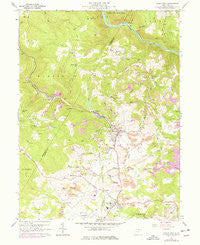 Masontown West Virginia Historical topographic map, 1:24000 scale, 7.5 X 7.5 Minute, Year 1960