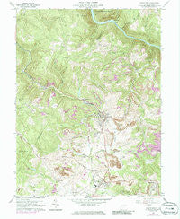 Masontown West Virginia Historical topographic map, 1:24000 scale, 7.5 X 7.5 Minute, Year 1960