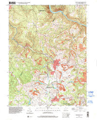 Masontown West Virginia Historical topographic map, 1:24000 scale, 7.5 X 7.5 Minute, Year 1997