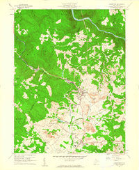 Masontown West Virginia Historical topographic map, 1:24000 scale, 7.5 X 7.5 Minute, Year 1960