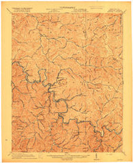 Matewan West Virginia Historical topographic map, 1:62500 scale, 15 X 15 Minute, Year 1917