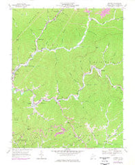 Matheny West Virginia Historical topographic map, 1:24000 scale, 7.5 X 7.5 Minute, Year 1967