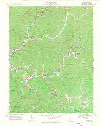 Matheny West Virginia Historical topographic map, 1:24000 scale, 7.5 X 7.5 Minute, Year 1967