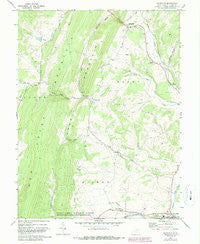 Maysville West Virginia Historical topographic map, 1:24000 scale, 7.5 X 7.5 Minute, Year 1967