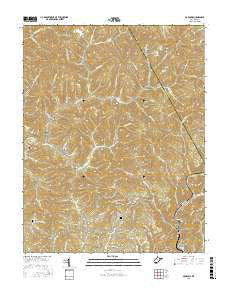 McGraws West Virginia Current topographic map, 1:24000 scale, 7.5 X 7.5 Minute, Year 2016