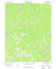Mc Graws West Virginia Historical topographic map, 1:24000 scale, 7.5 X 7.5 Minute, Year 1967