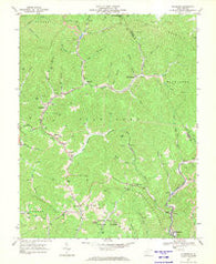 Mc Graws West Virginia Historical topographic map, 1:24000 scale, 7.5 X 7.5 Minute, Year 1967