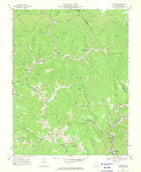 Mc Graws West Virginia Historical topographic map, 1:24000 scale, 7.5 X 7.5 Minute, Year 1967