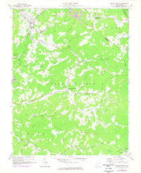 Meadow Bridge West Virginia Historical topographic map, 1:24000 scale, 7.5 X 7.5 Minute, Year 1969